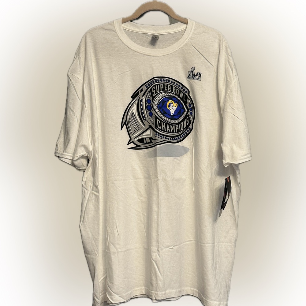 LA Rams T-shirt - Super Bowl Champions - Fanatics - White Tee - 3XL - NWT